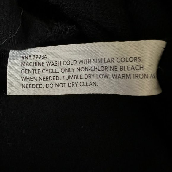 Super soft! SOMA Black Loungewear One-Piece Long-Sleeve Mini Skirt Hoodi… - Picture 8 of 8